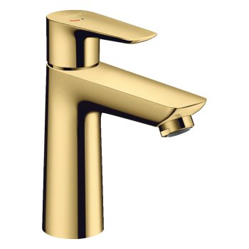 Смеситель для раковины Hansgrohe Talis E, CoolStart, без донного клапана, полированное золото